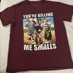 Maroon Graphic Tee with Movie Quote